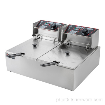 Equipamento Comercial Fritadeira Elétrica 2 Tanques 2 Cestos